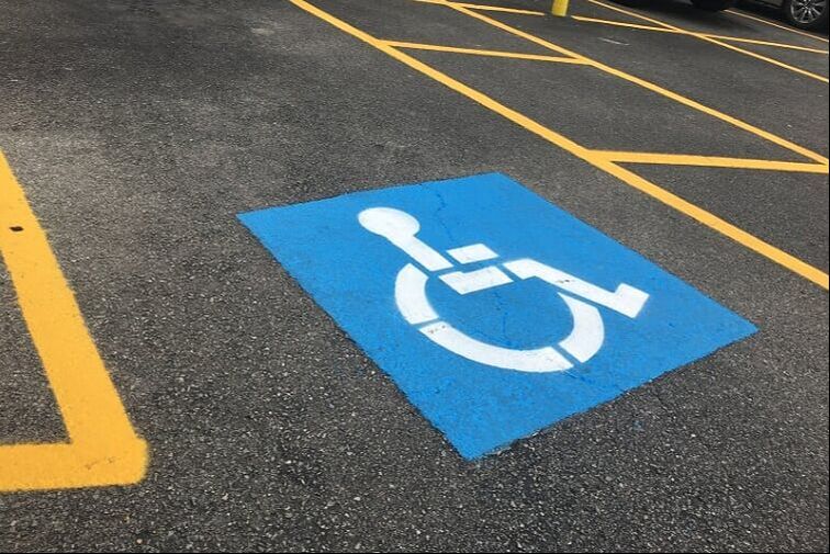 Handicap stenciling and striping in your parking lot in El Paso, Texas