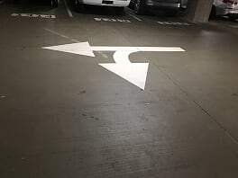 Directional arrows in your parking garage in El Paso, Texas